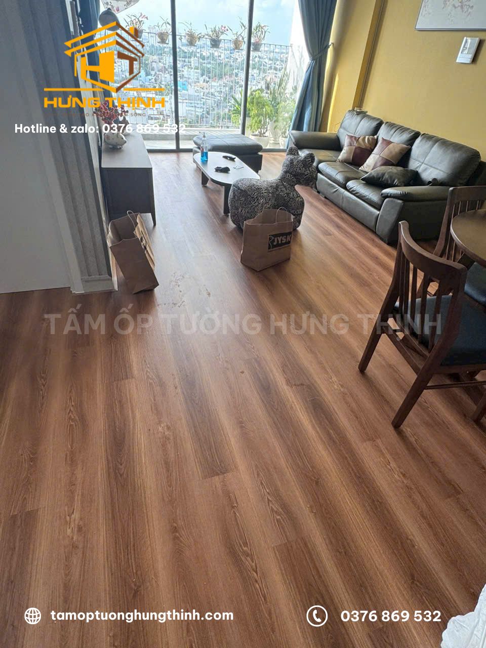 Thi công ốp sàn giả gỗ quận 5