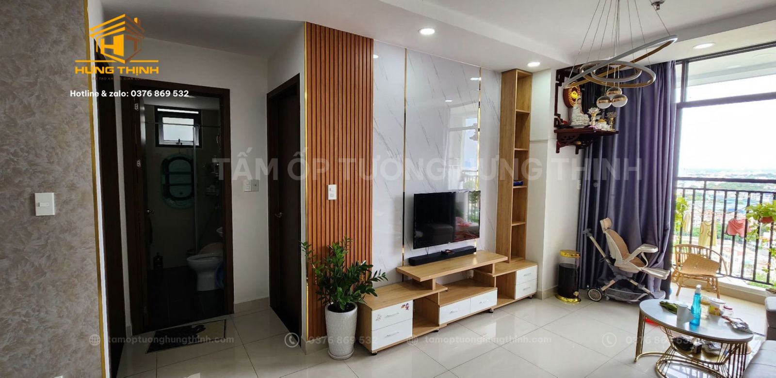 Thi công ốp nhà sân vườn kiểu tiền chế tại Hóc Môn