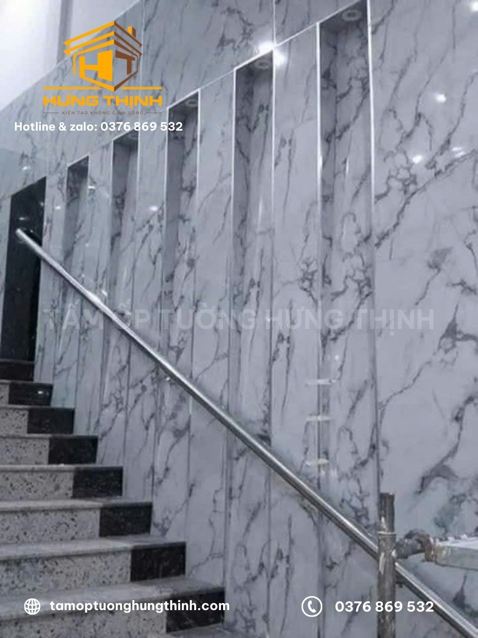 Ốp tường PVC quận 2 cho hành lang