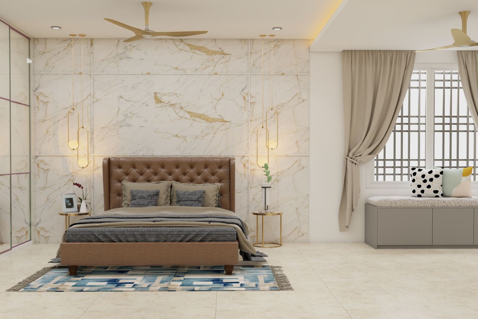 Tấm nhựa PVC Bình Dương tô điểm cho phòng ngủ