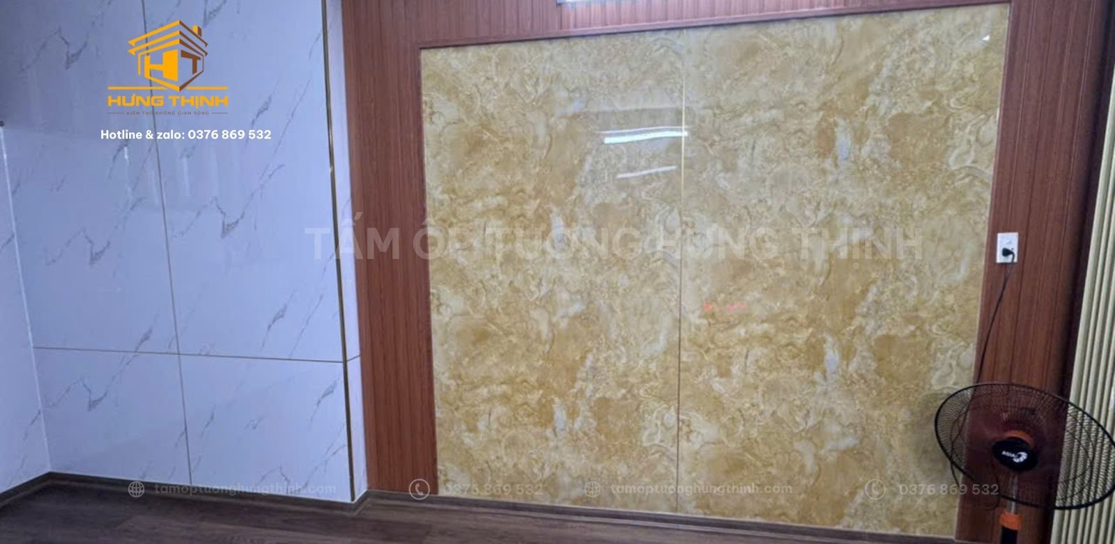 Tấm nhựa PVC Bình Dương giả đá cho phòng ngủ