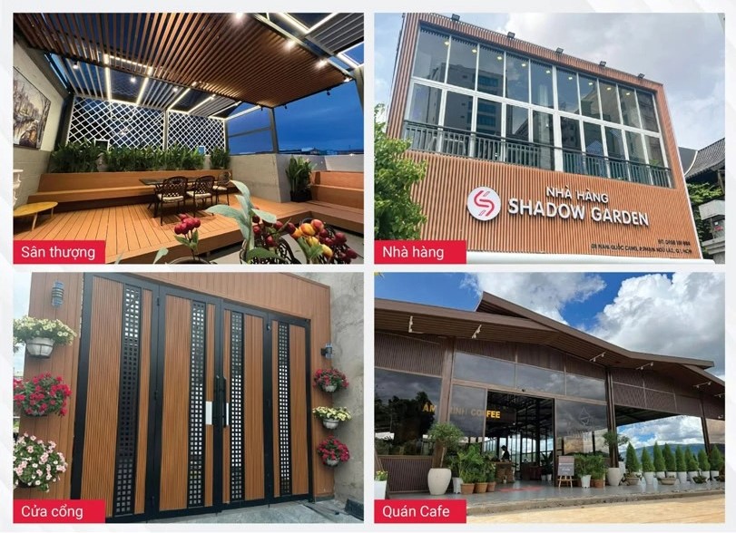 Tấm ốp tường lam sóng phù hợp các hạng mục ngoài trời