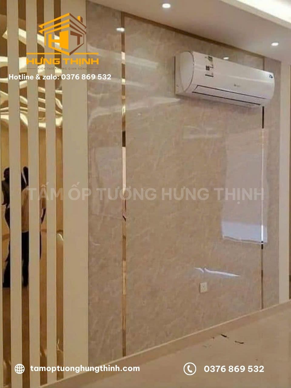 Công trình nhà phố ốp tấm nhựa PVC tại Quận 6