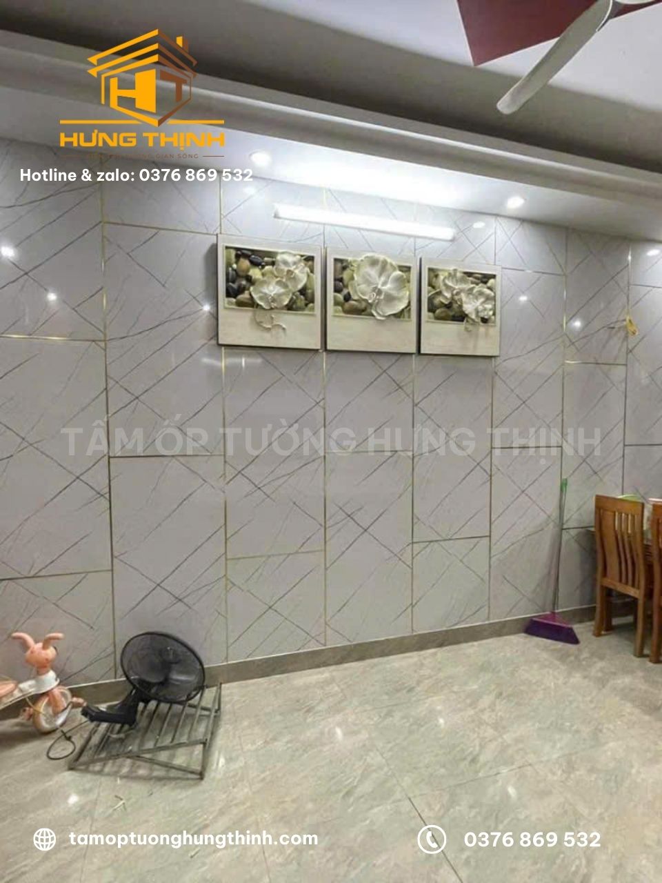 Công trình nhà phố ốp tấm nhựa PVC tại Quận 6