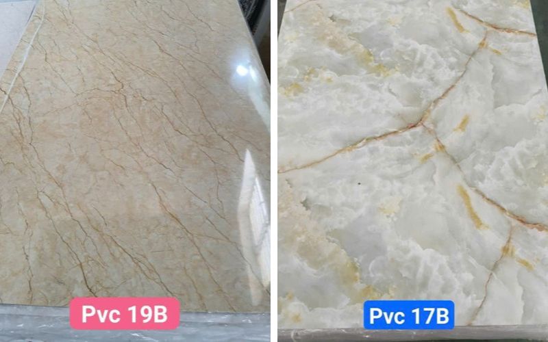 Tấm ốp tường PVC vân đá màu sắc tươi sáng tại Quận 12
